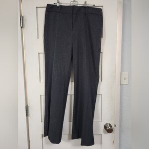 Loft Gray Flat Front Dress Pants